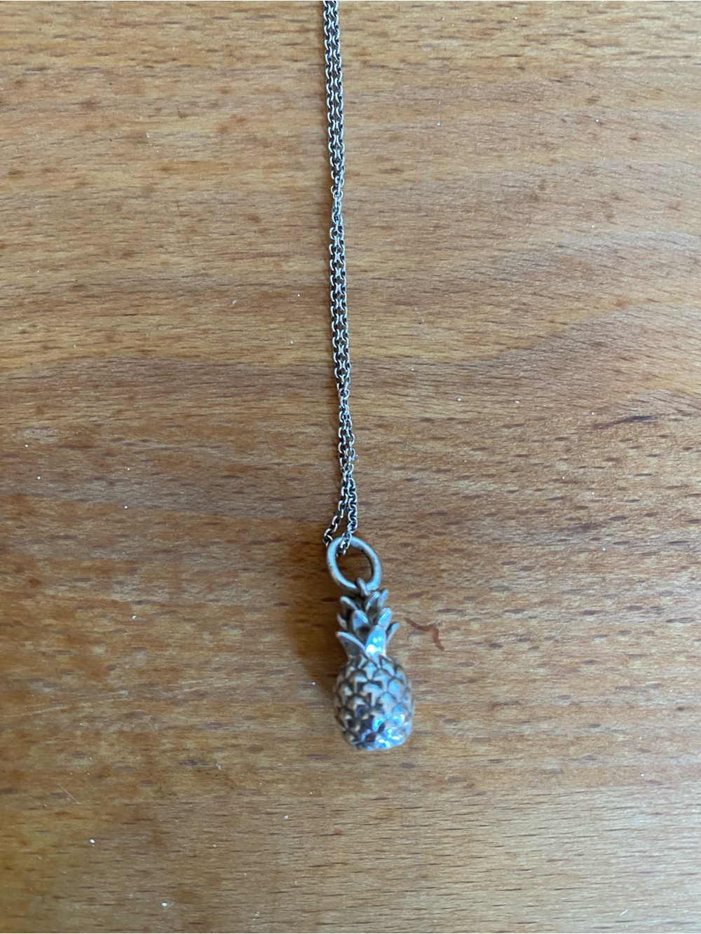 Tiffany & Co. Silver Pineapple Pendant Necklace